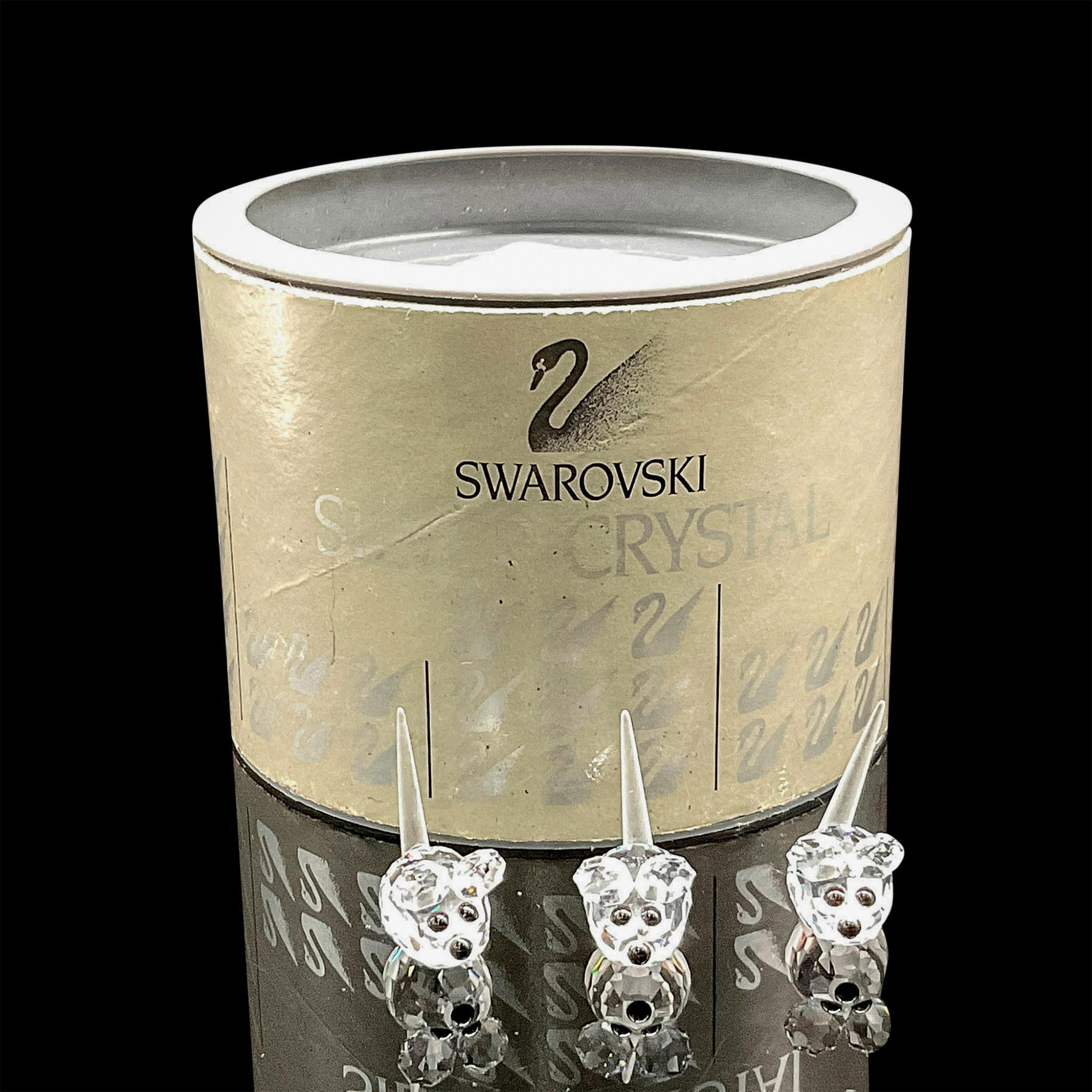 Swarovski Silver Crystal Figurine, Field Mice Set of 3 - Image 4 of 4