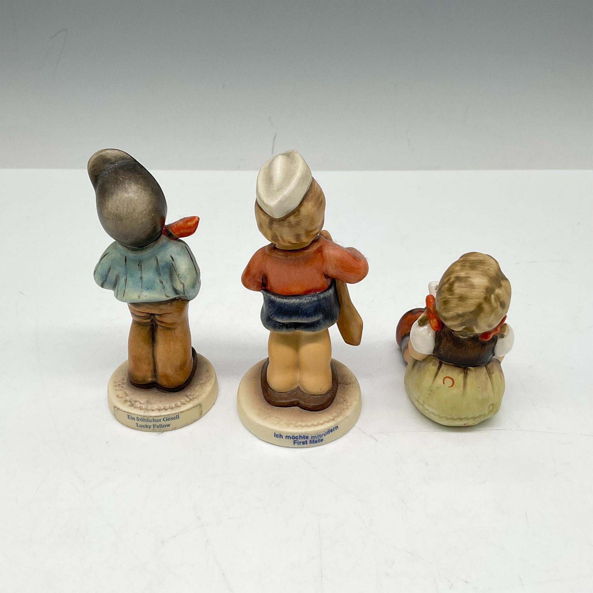 3pc Goebel Hummel Porcelain Figurines, Activities - Bild 2 aus 3