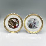 2pc Royal Copenhagen Plates, Hans Christian Andersen