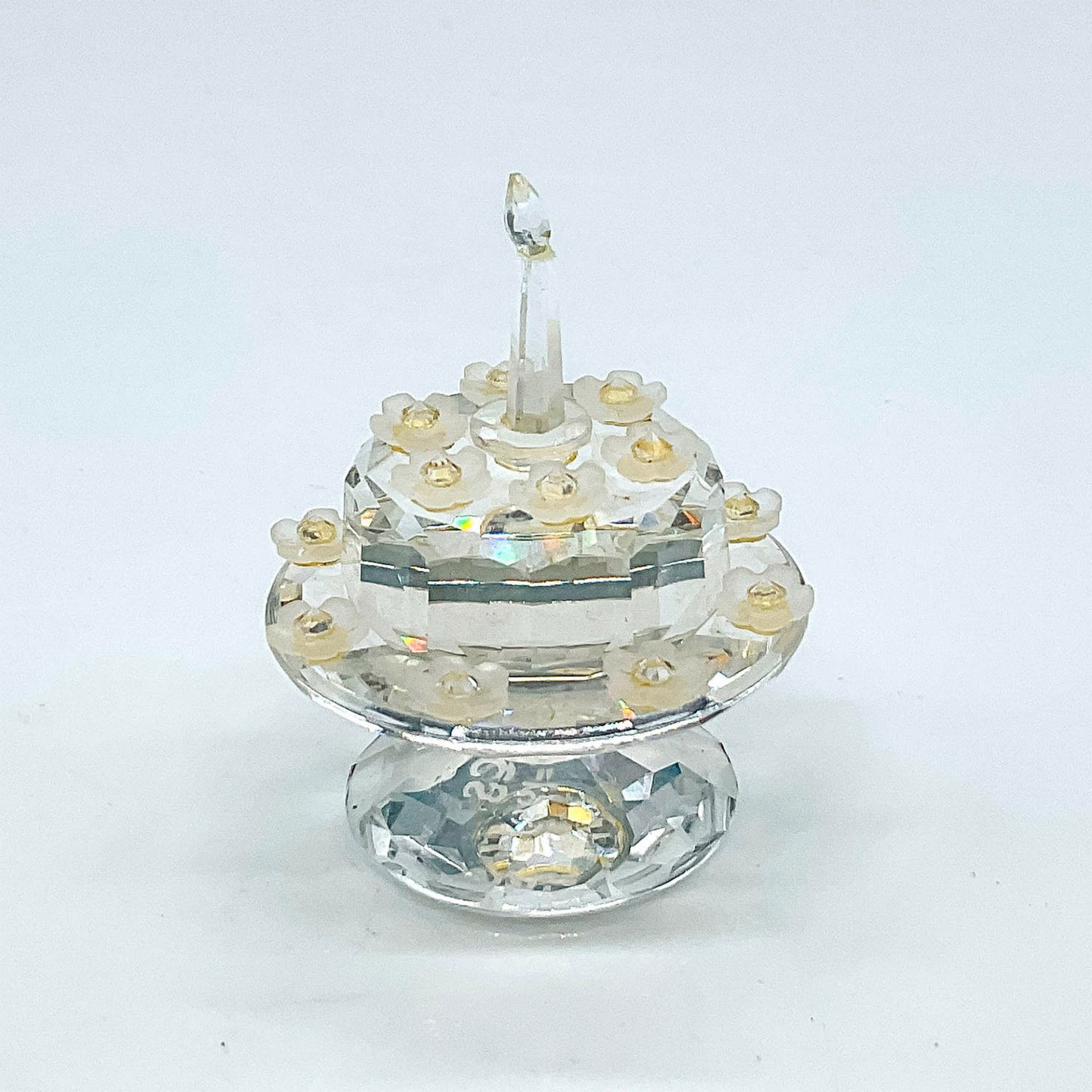 Swarovski Crystal Figurine, Birthday Cake