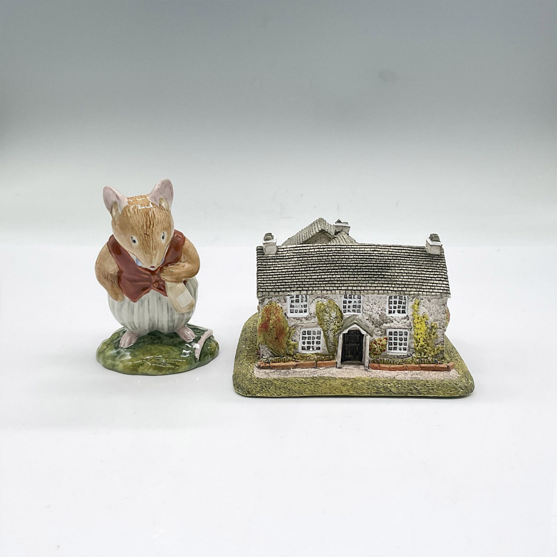 2pc Figurines, Royal Doulton Basil, Beatrix Potter's Hill Top