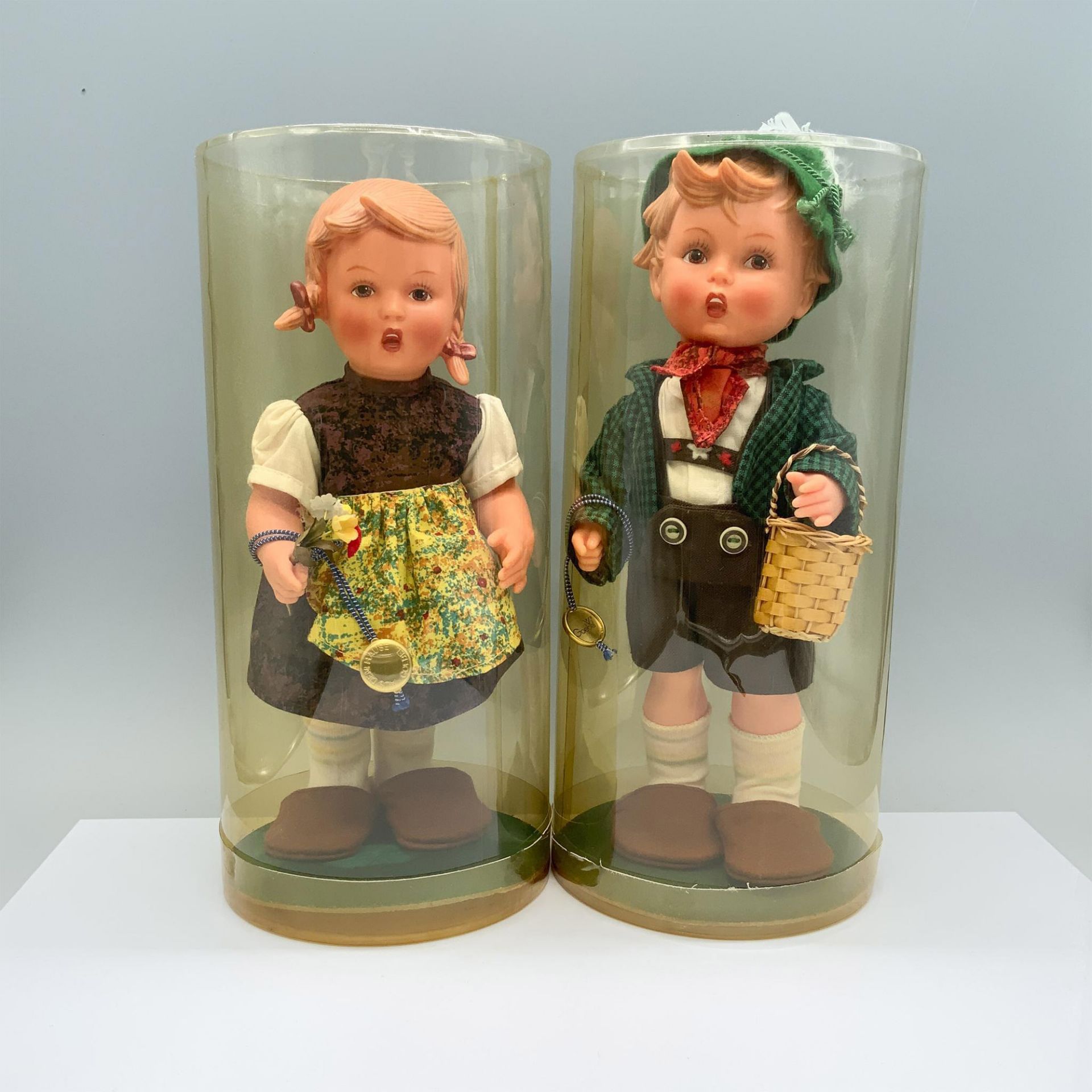 2pc Goebel Hummel Dolls, Happy Wanderers