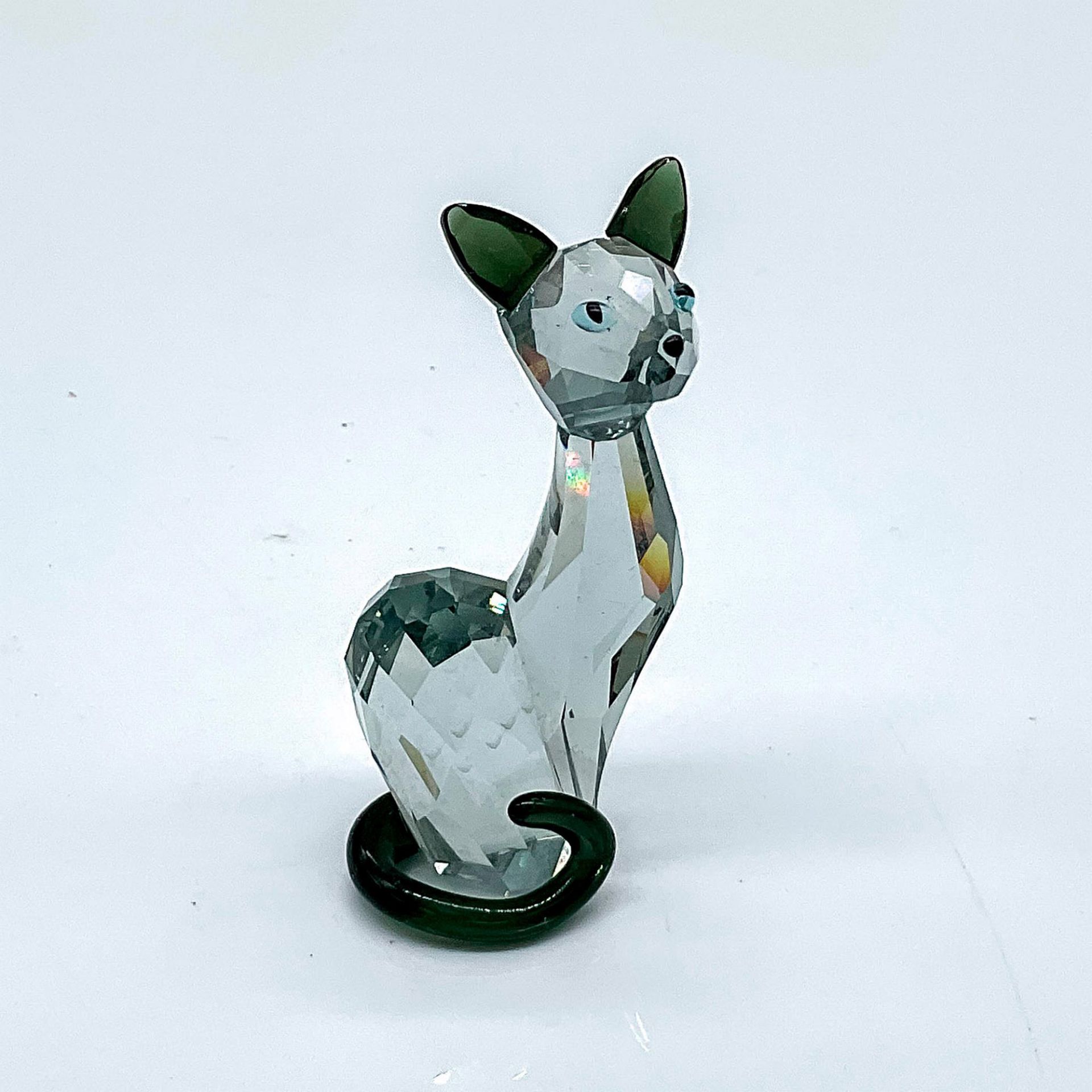 Swarovski Silver Crystal Figurine, Lovlots House of Cats