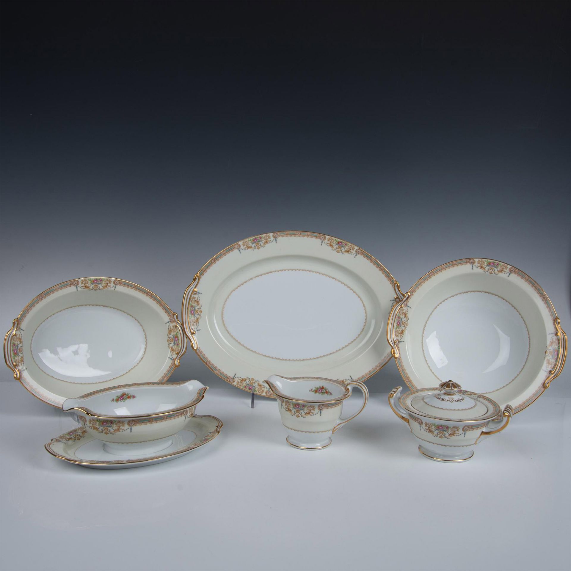 6pc Vintage Noritake China Server Ware, Sonora