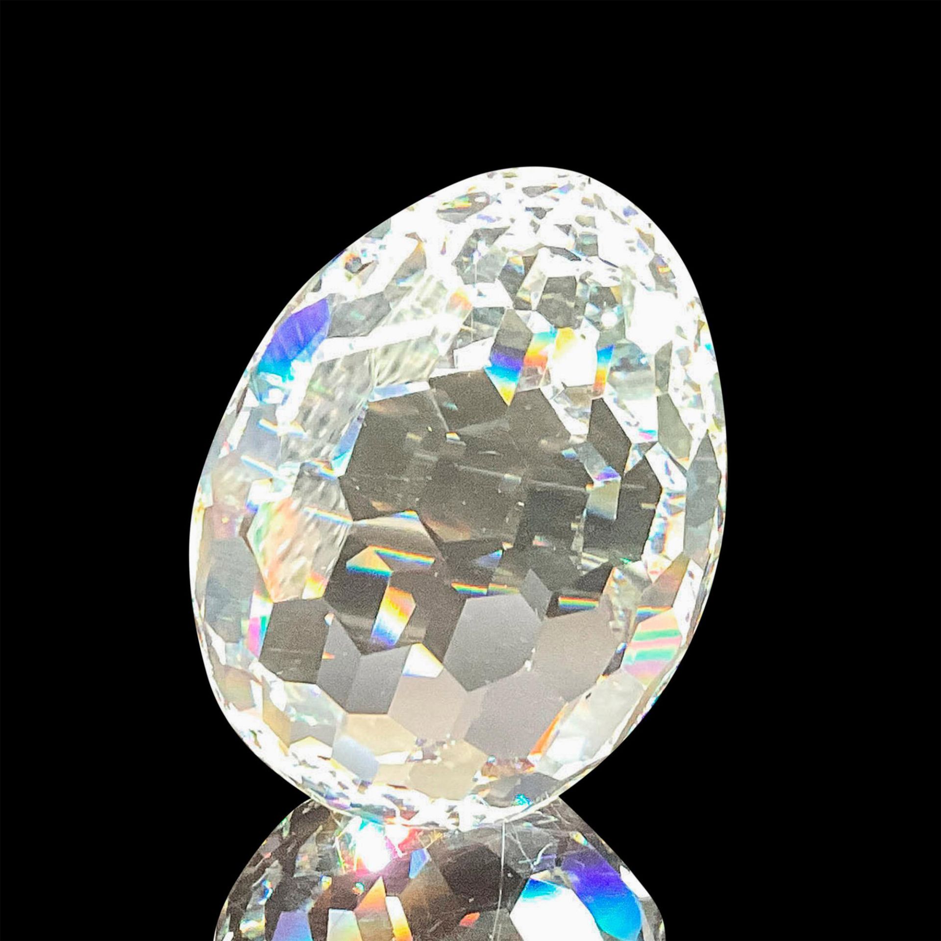 Swarovski Silver Crystal Paperweight, Egg - Bild 2 aus 4