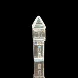 Swarovski Silver Crystal Figurine, The City Tower Building