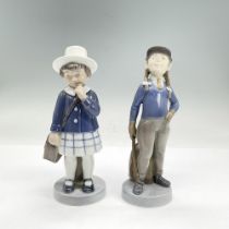2pc Royal Copenhagen Figurines of Girls, 4531 and 4533