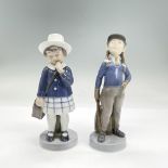 2pc Royal Copenhagen Figurines of Girls, 4531 and 4533