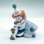 Pierrot with Puppy and Ball 1005278 - Lladro Porcelain Figurine