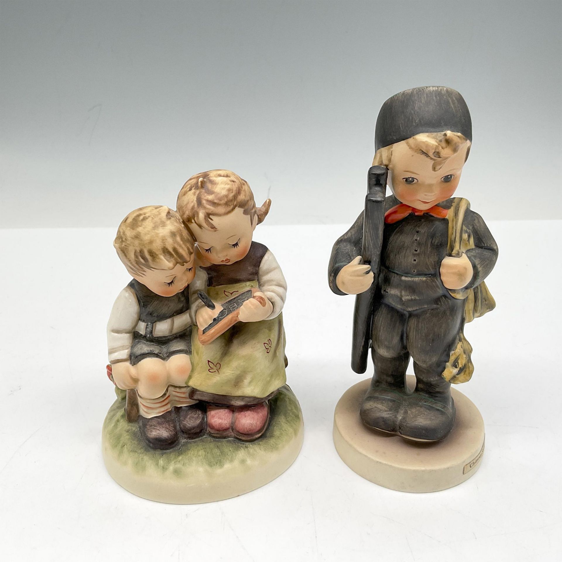 2pc Goebel Hummel Figurines, Chimney Sweep + Smart Sister