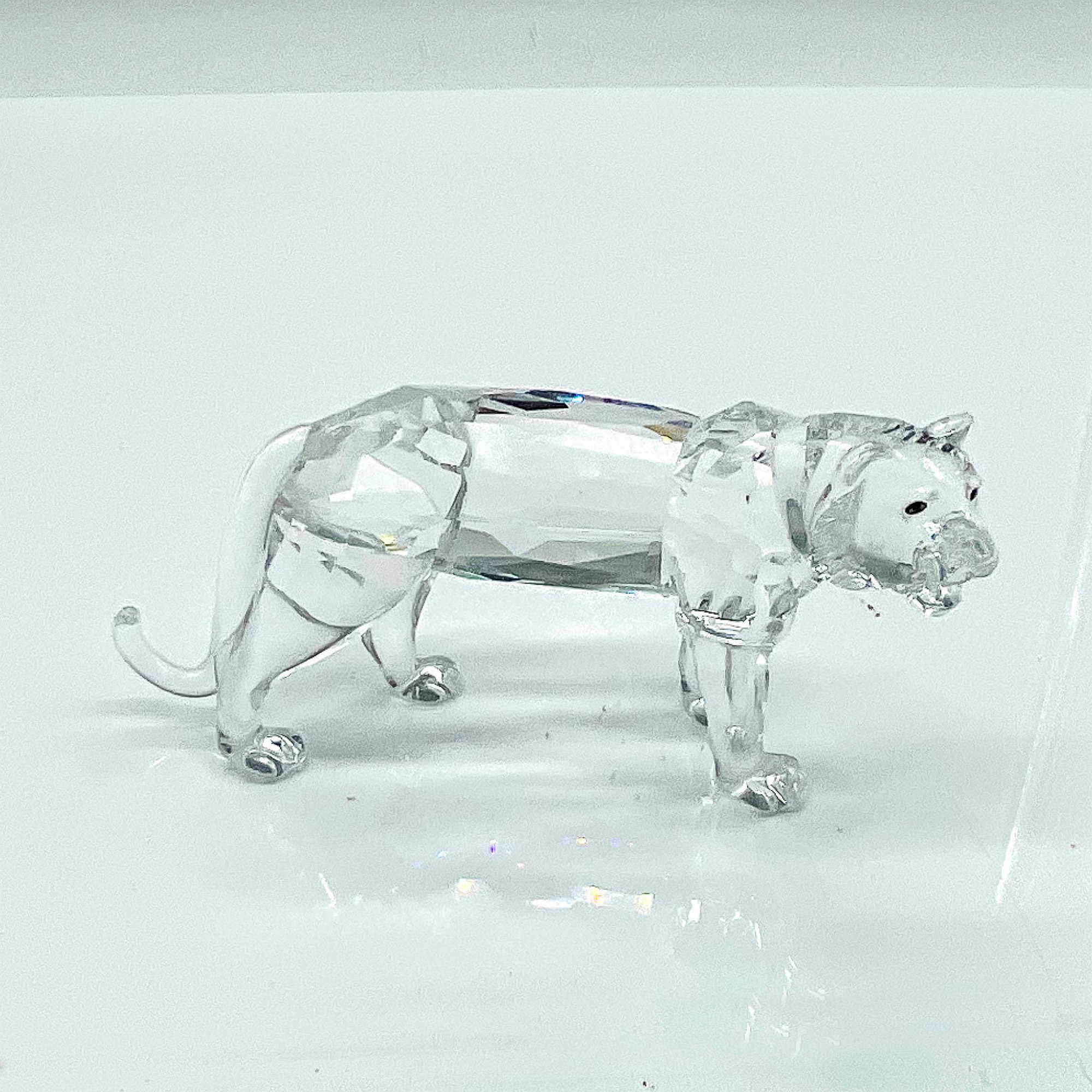 Swarovski Silver Crystal Figurine, Tiger