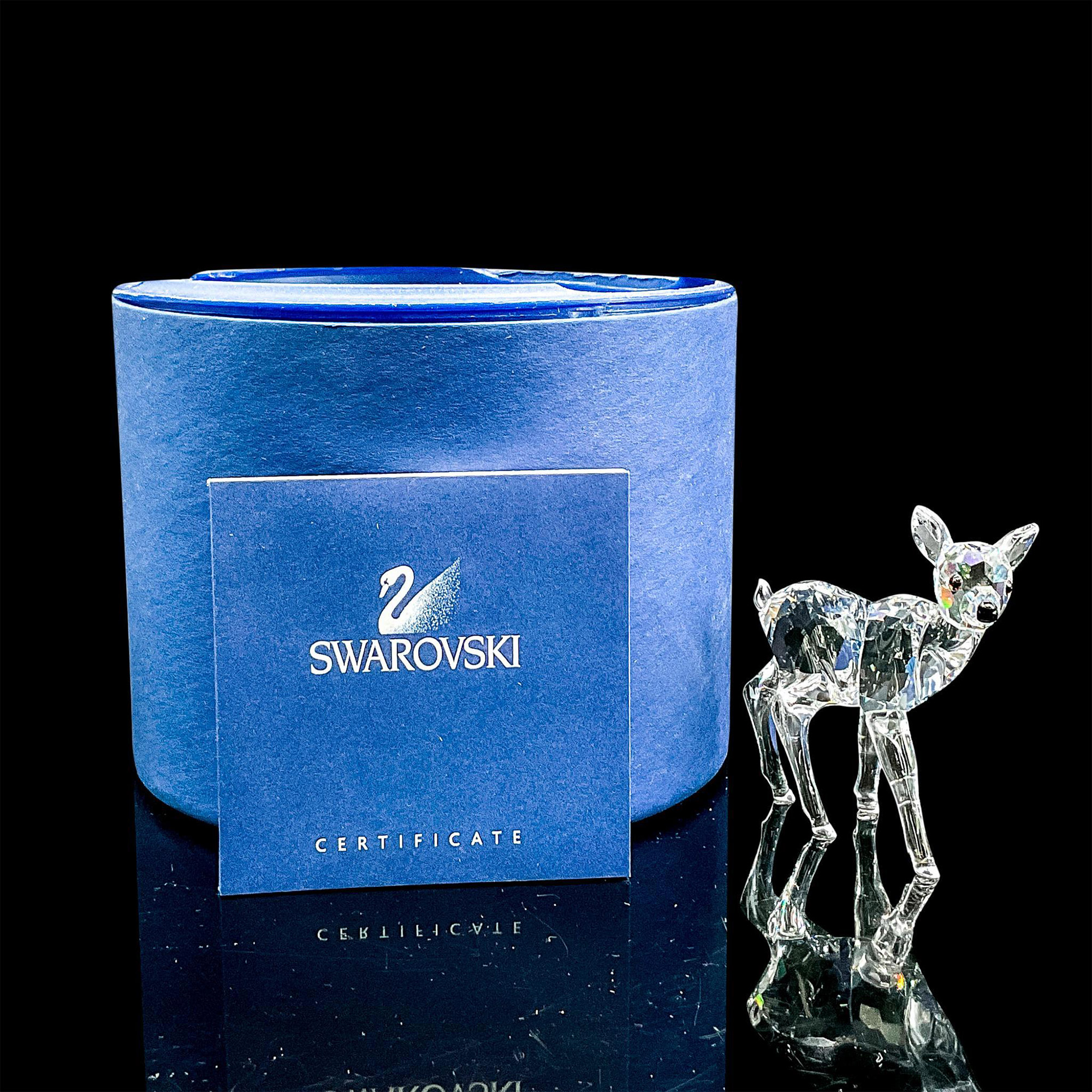 Swarovski Silver Crystal Figurine, Fawn - Image 4 of 4