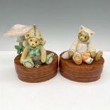 4pc Cherished Teddies Figurines + Bases