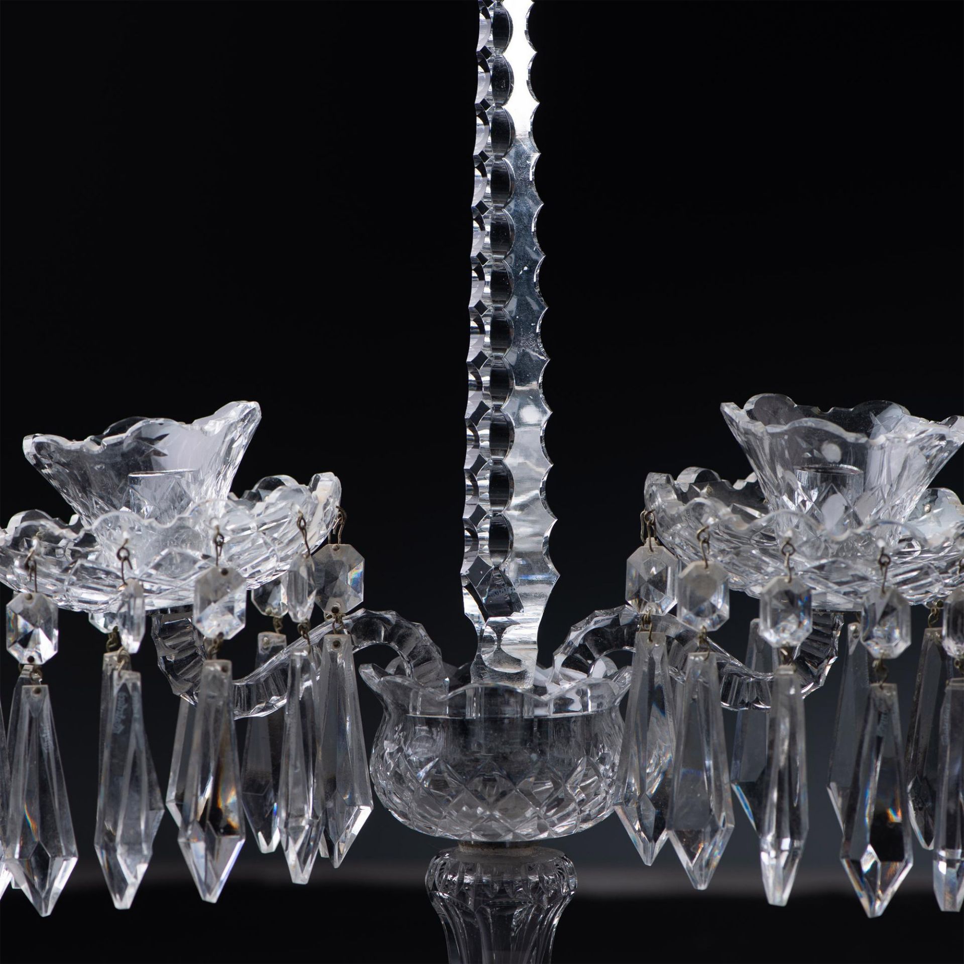 Waterford Crystal Centerpiece Candelabra - Image 5 of 5