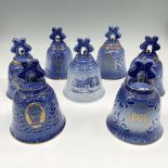 7pc Bing & Grondahl Porcelain Annual Bells