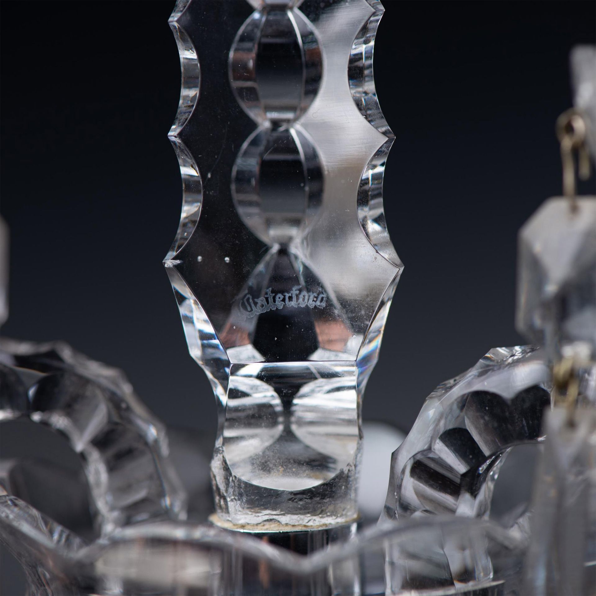 Waterford Crystal Centerpiece Candelabra - Image 4 of 5