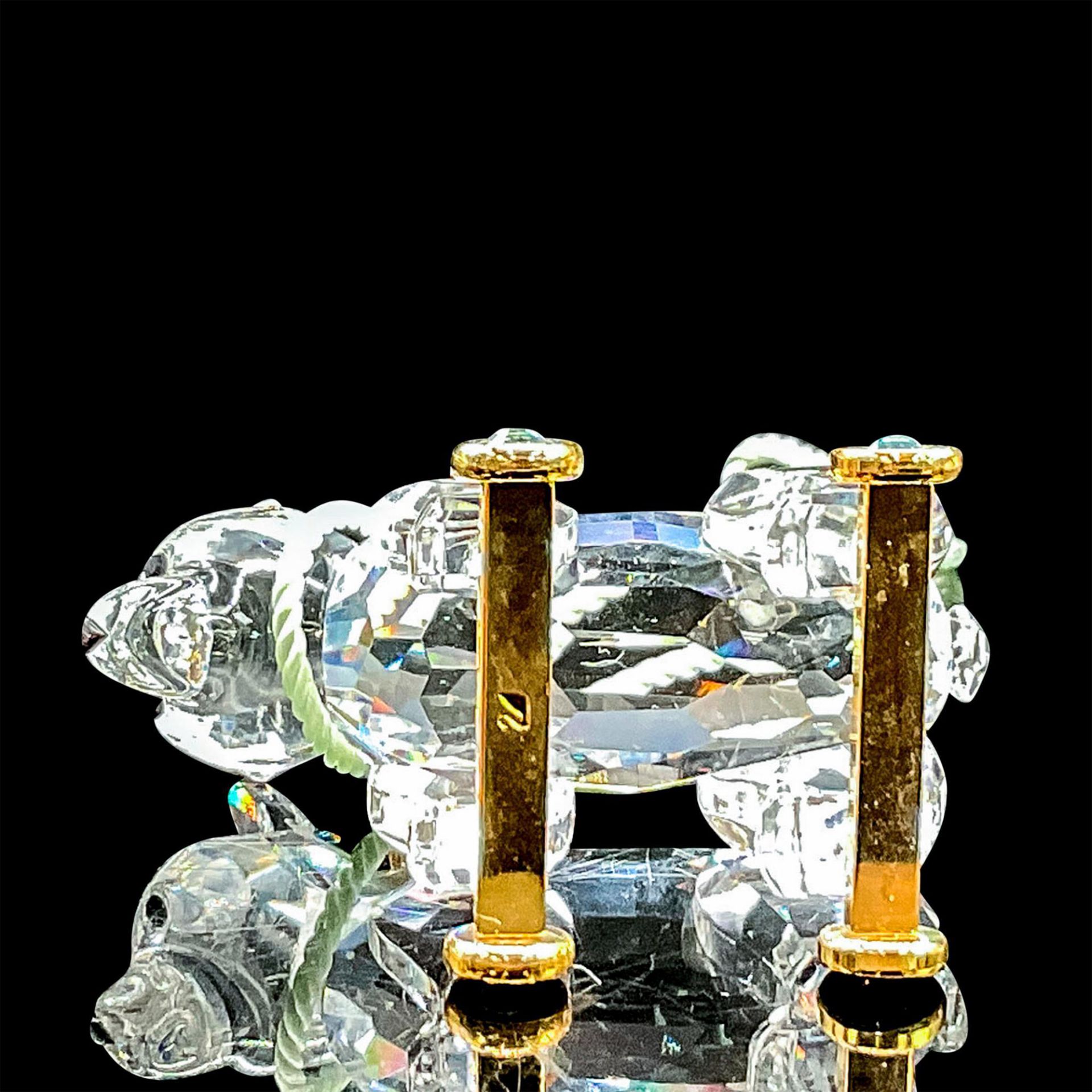 Swarovski Silver Crystal Figurine, Teddy Bear on Wheels - Bild 3 aus 4
