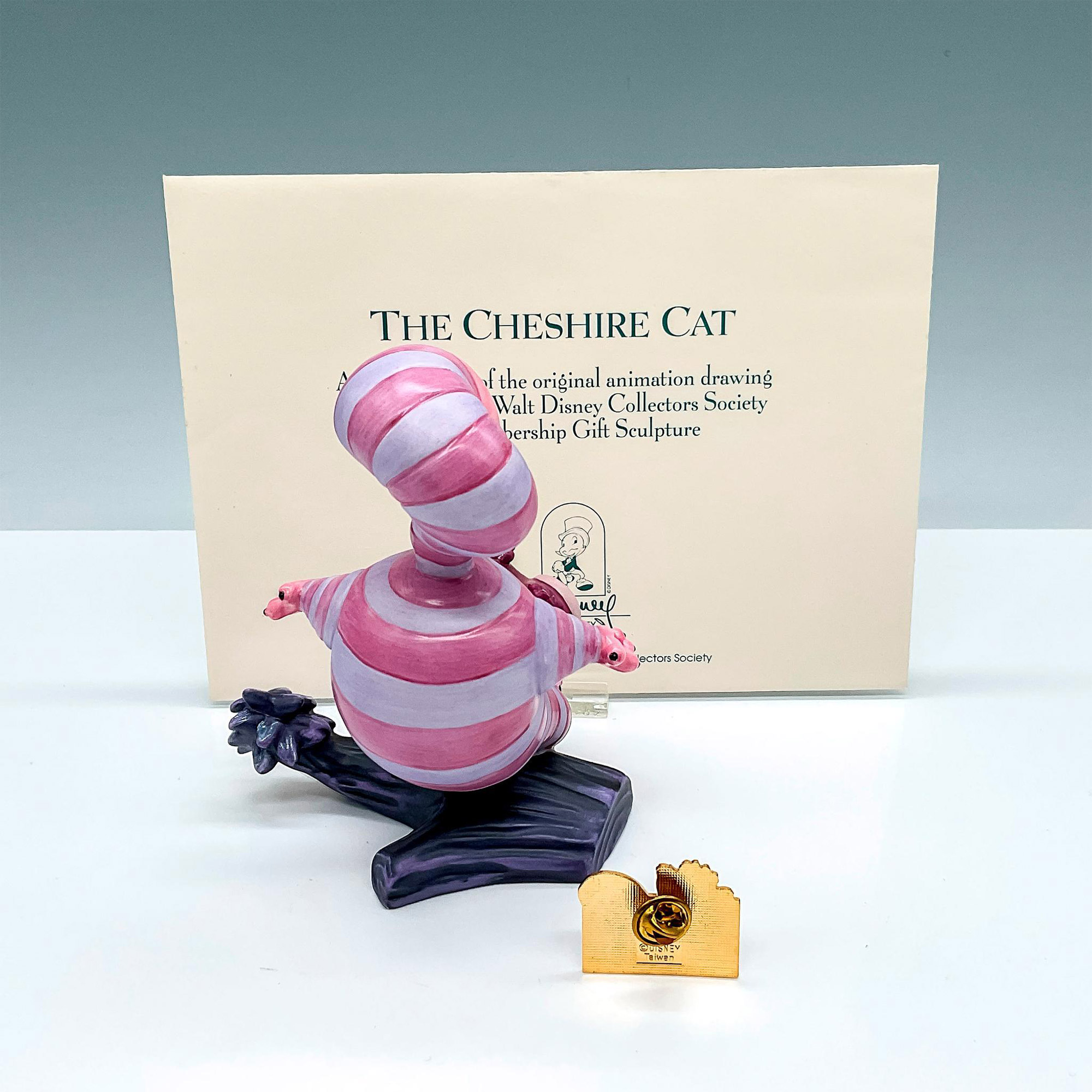 3pc Walt Disney Classic Collection, Cheshire Cat, Pin, Print - Image 2 of 3