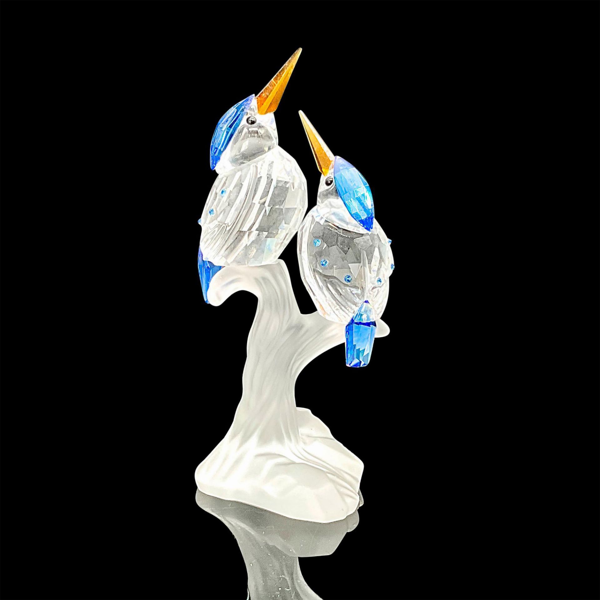 Swarovski Crystal Figurine, Malachite Kingfisher