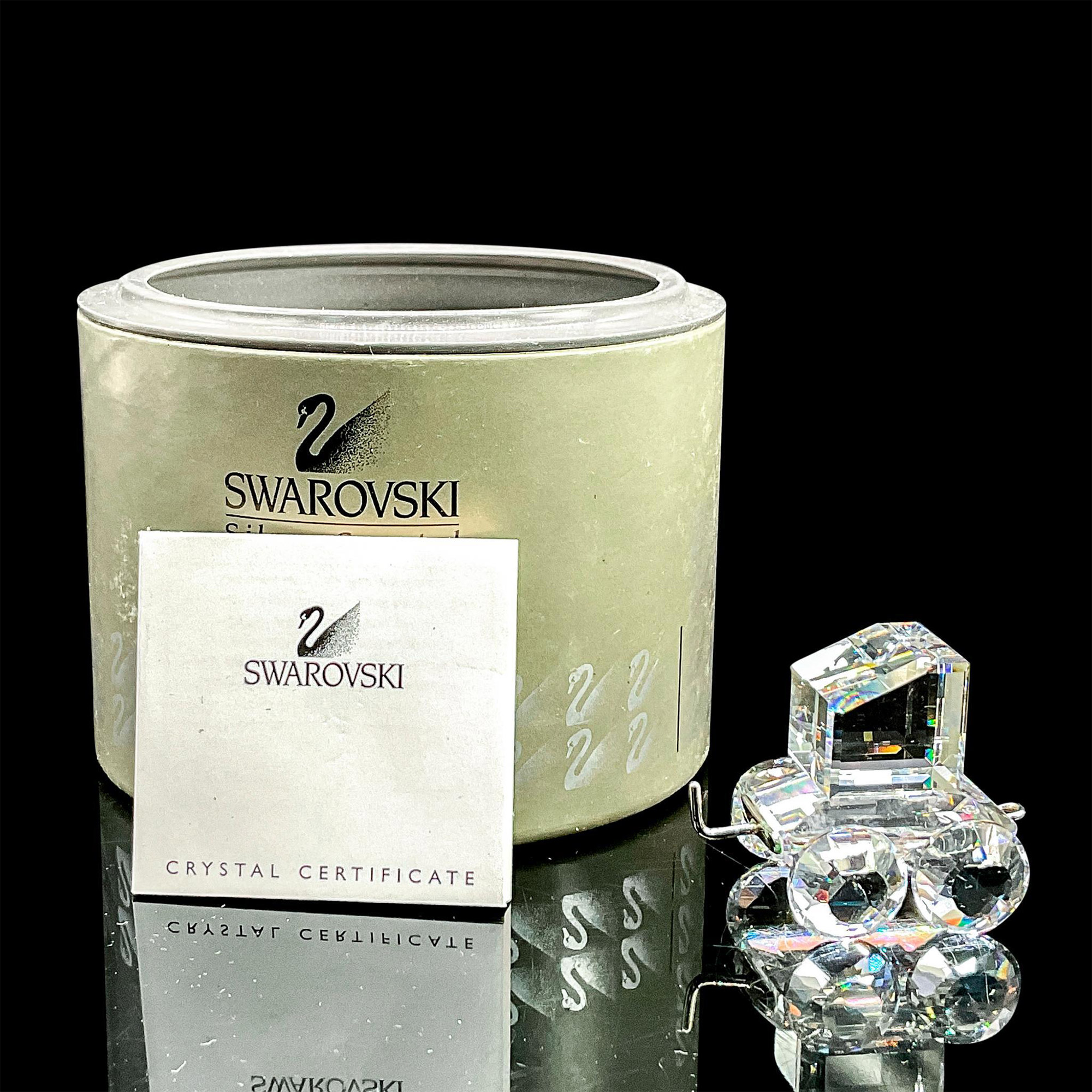 Swarovski Silver Crystal Figurine, Train Tender, Coal Car - Image 4 of 4