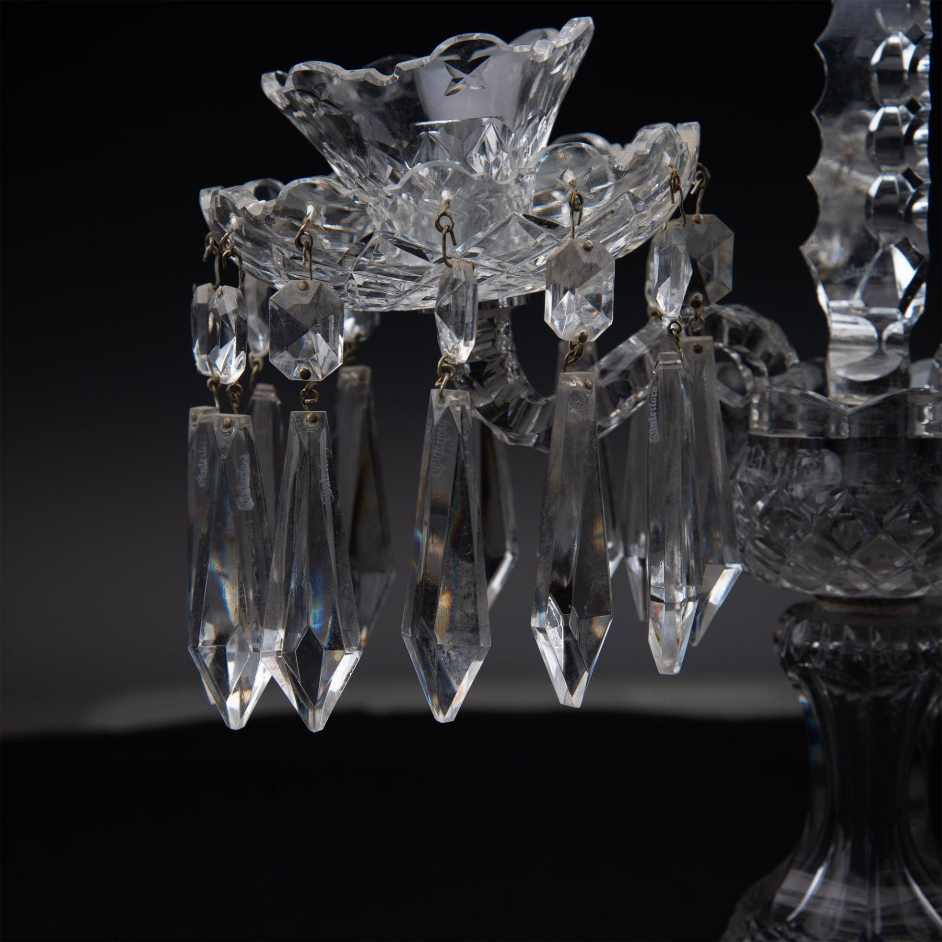 Waterford Crystal Centerpiece Candelabra - Image 2 of 5