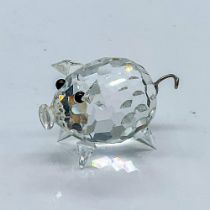Swarovski Silver Crystal Figurine, Mini Pig