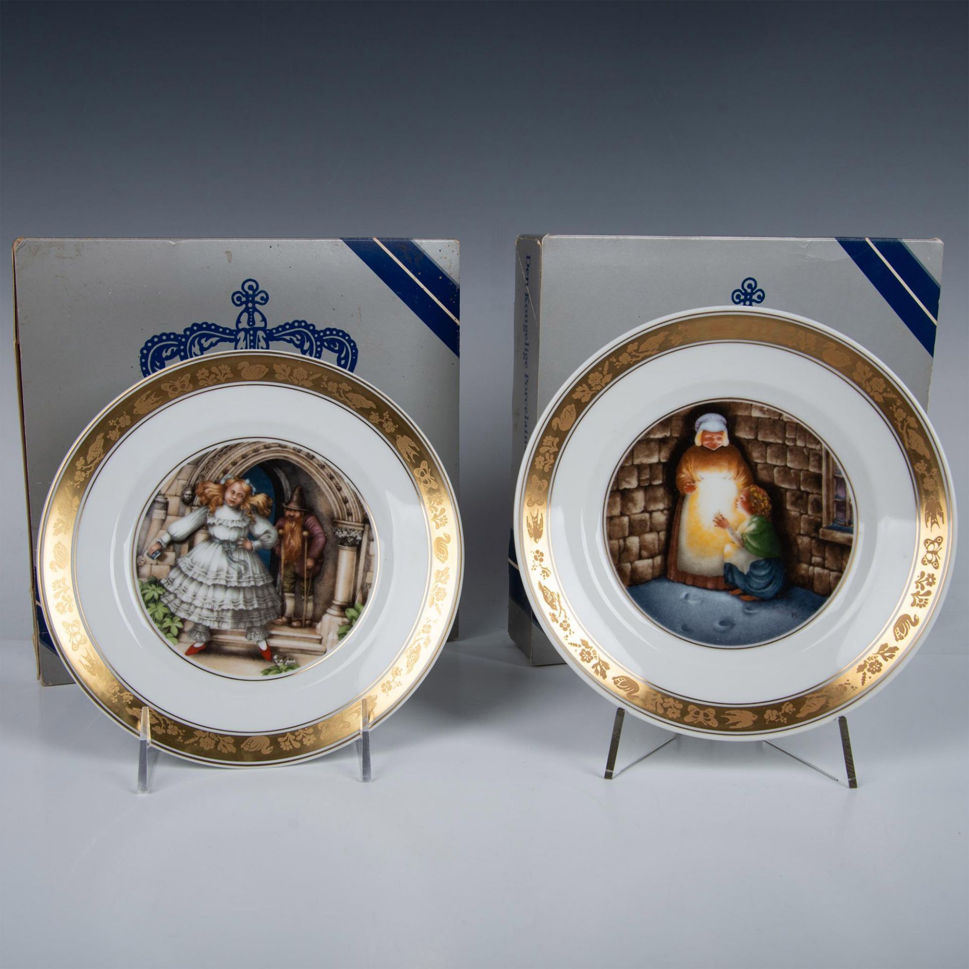 4pc Porcelain Plates, Royal Copenhagen + Royal Doulton - Bild 2 aus 6