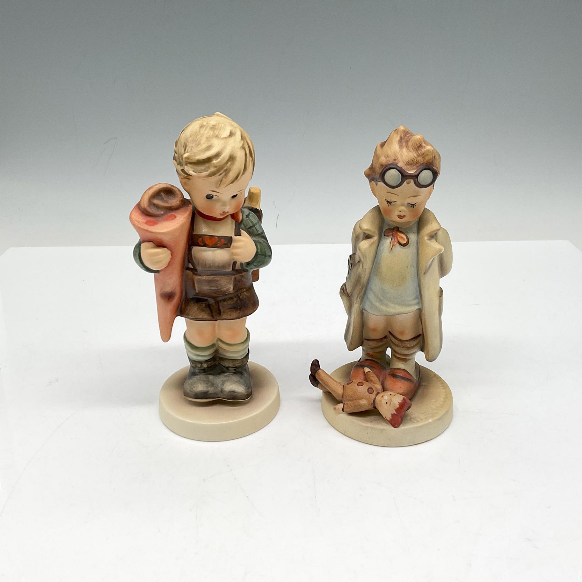 2pc Goebel Hummel Porcelain Figurines, Doctor + Scholar