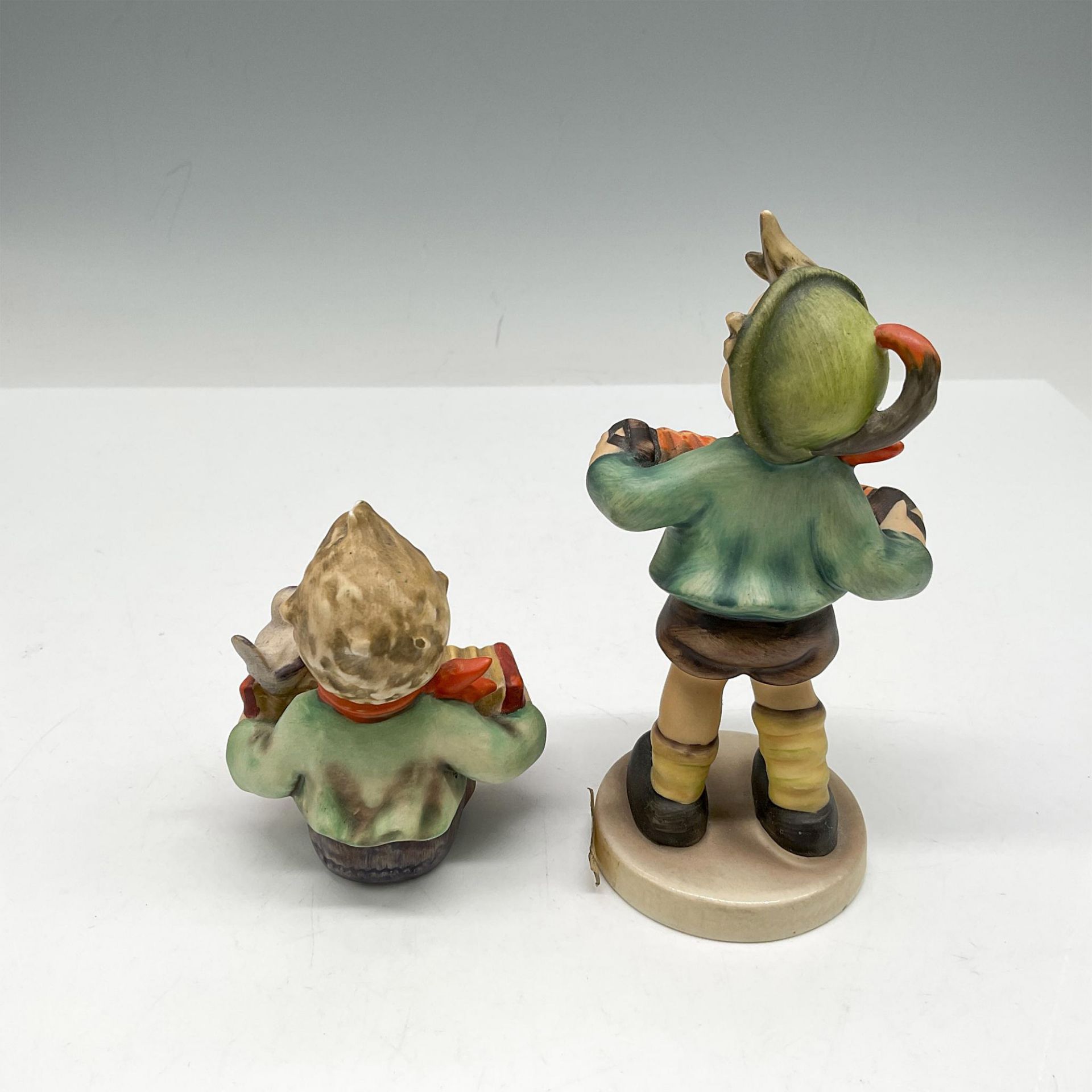 2pc Goebel Hummel Porcelain Figurines, Accordions - Image 2 of 3