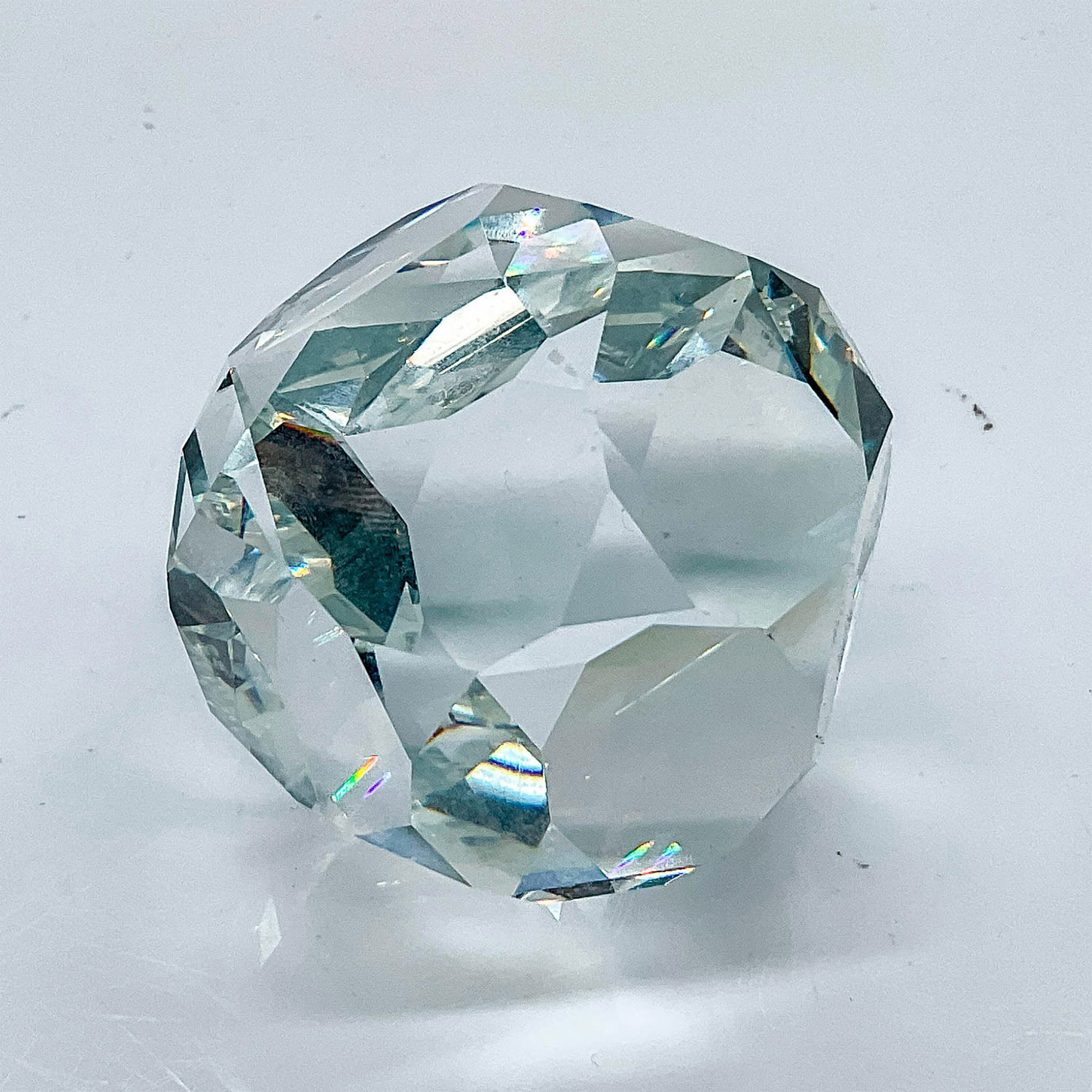 Swarovski Silver Crystal Geometric Paperweight