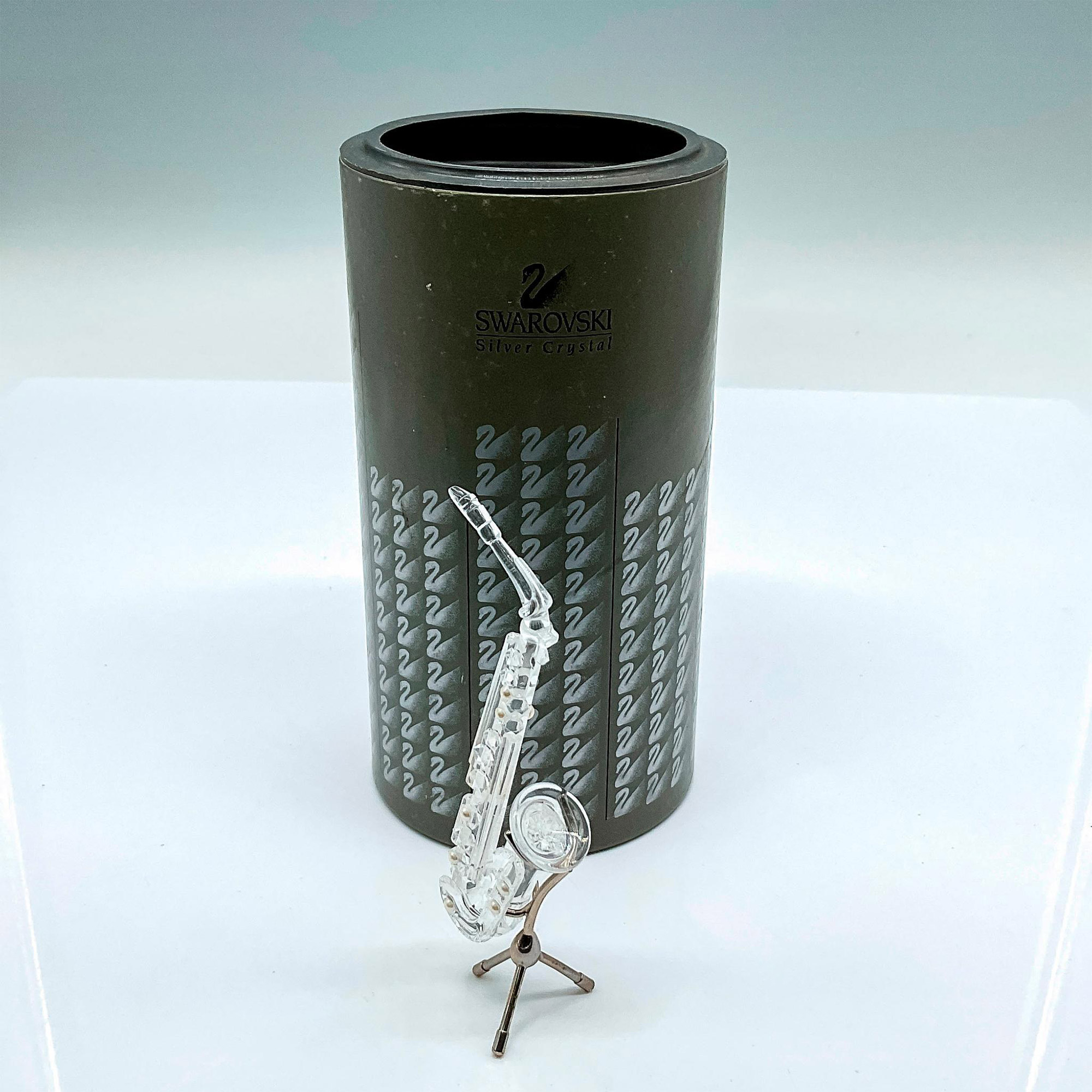 Swarovski Silver Crystal Figurine, Saxophone - Image 3 of 3