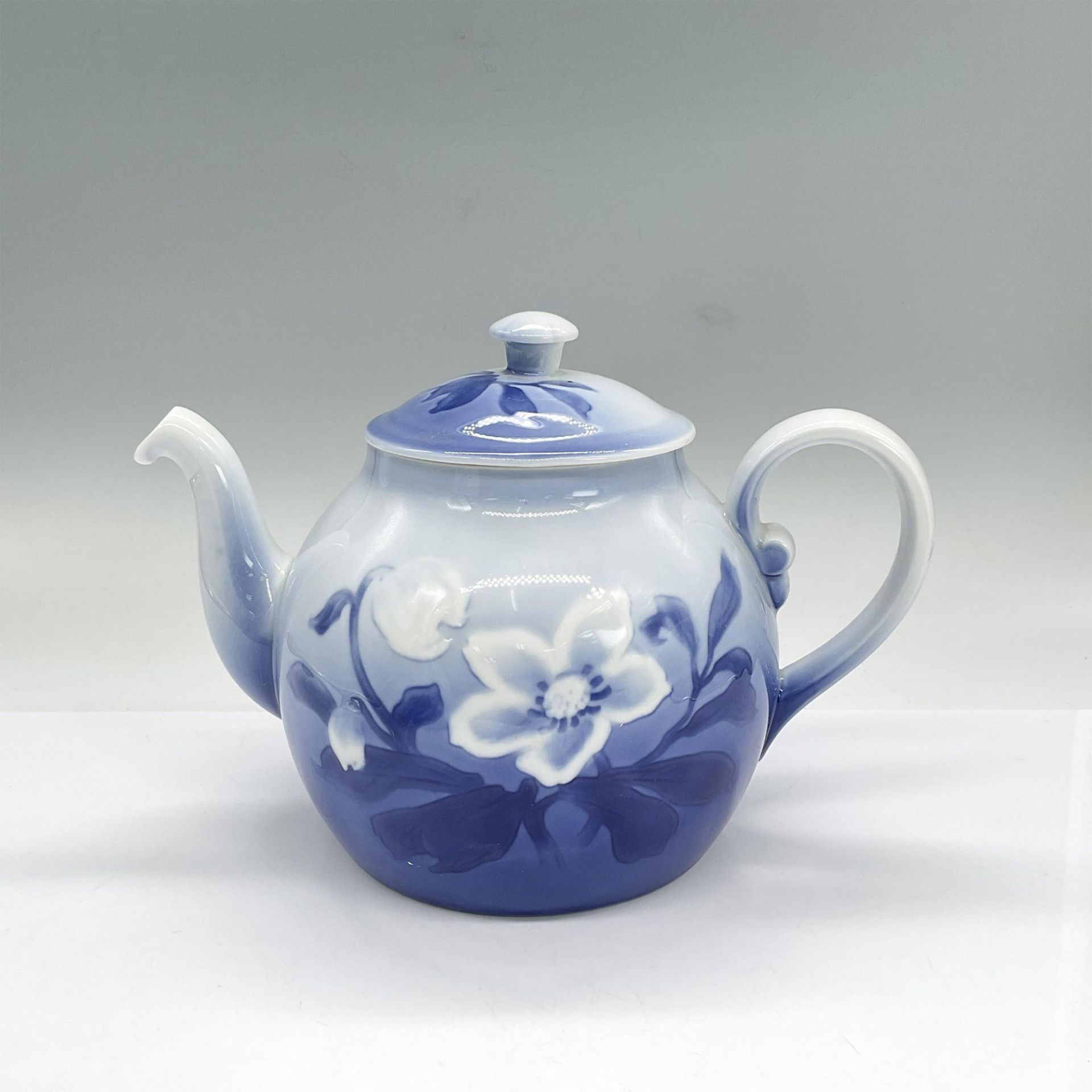 3pc Bing & Grondahl Teapot/Coffee Pot/Tray, Christmas Rose - Bild 2 aus 9