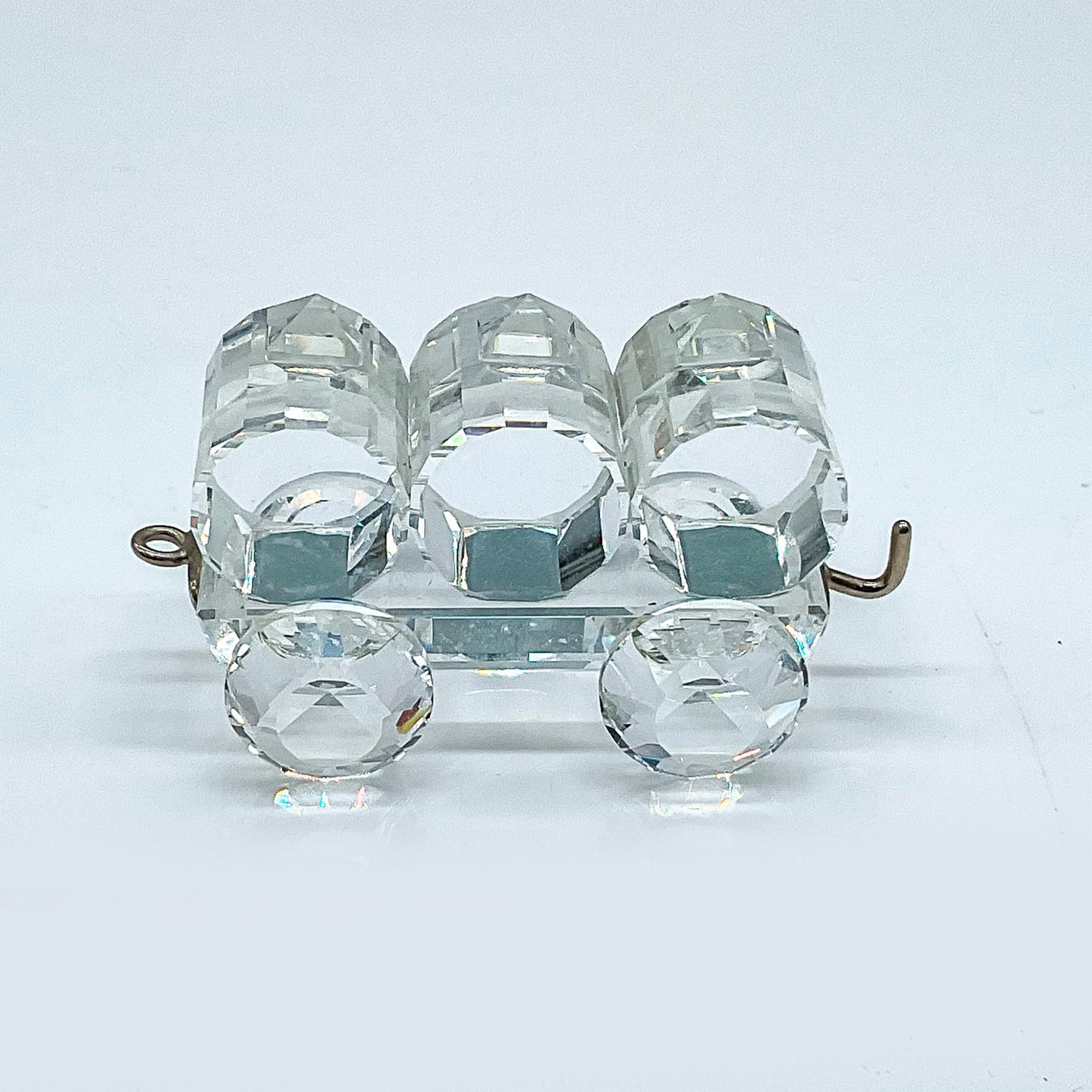 Swarovski Silver Crystal Figurine, Petrol Wagon Train Car - Image 2 of 4