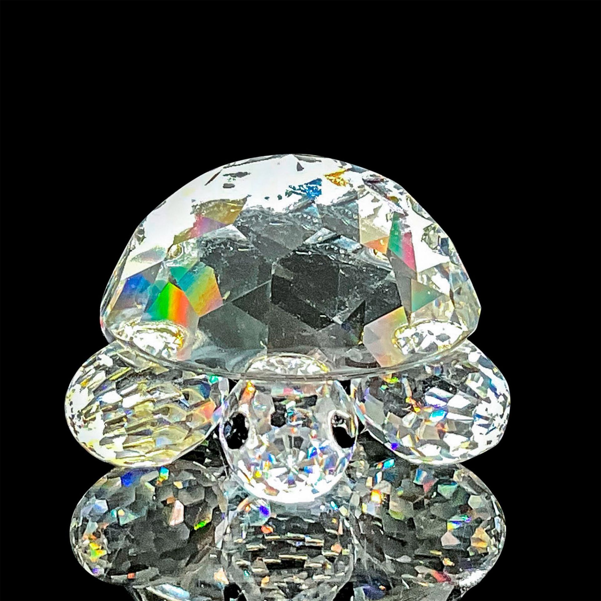 Swarovski Silver Crystal Figurine, Tortoise Small