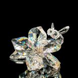 Swarovski Silver Crystal Figurine, Bee on Orchid