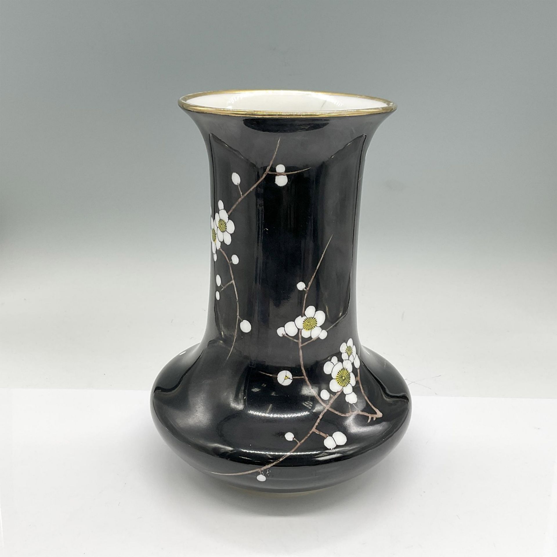 Noritake Porcelain Vase, Dogwood Cherry Blossom - Bild 2 aus 4