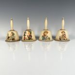 4pc Goebel Hummel Annual Bells, HUM 702, 705, 708, 714