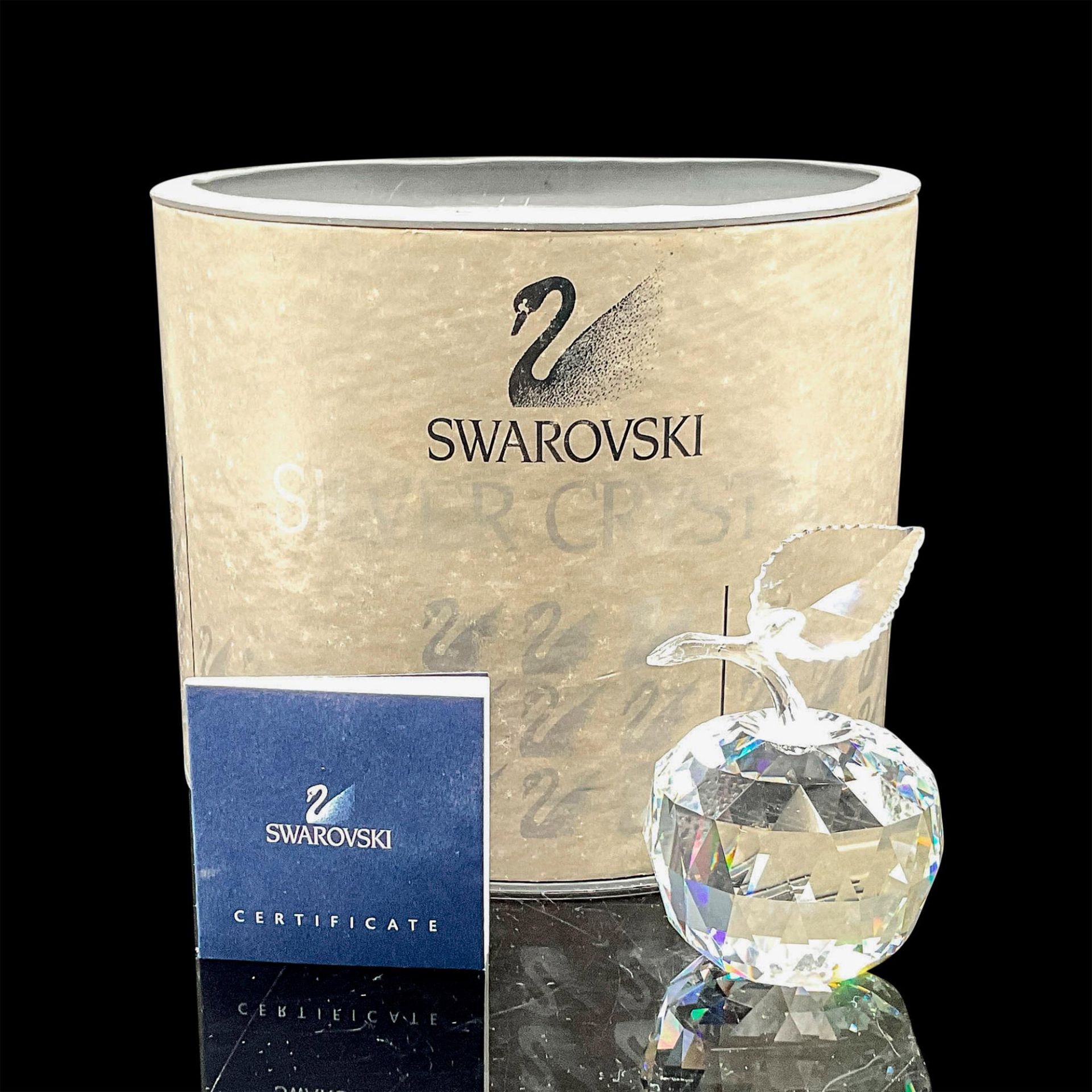 Swarovski Silver Crystal Figurine, Apple - Bild 4 aus 4