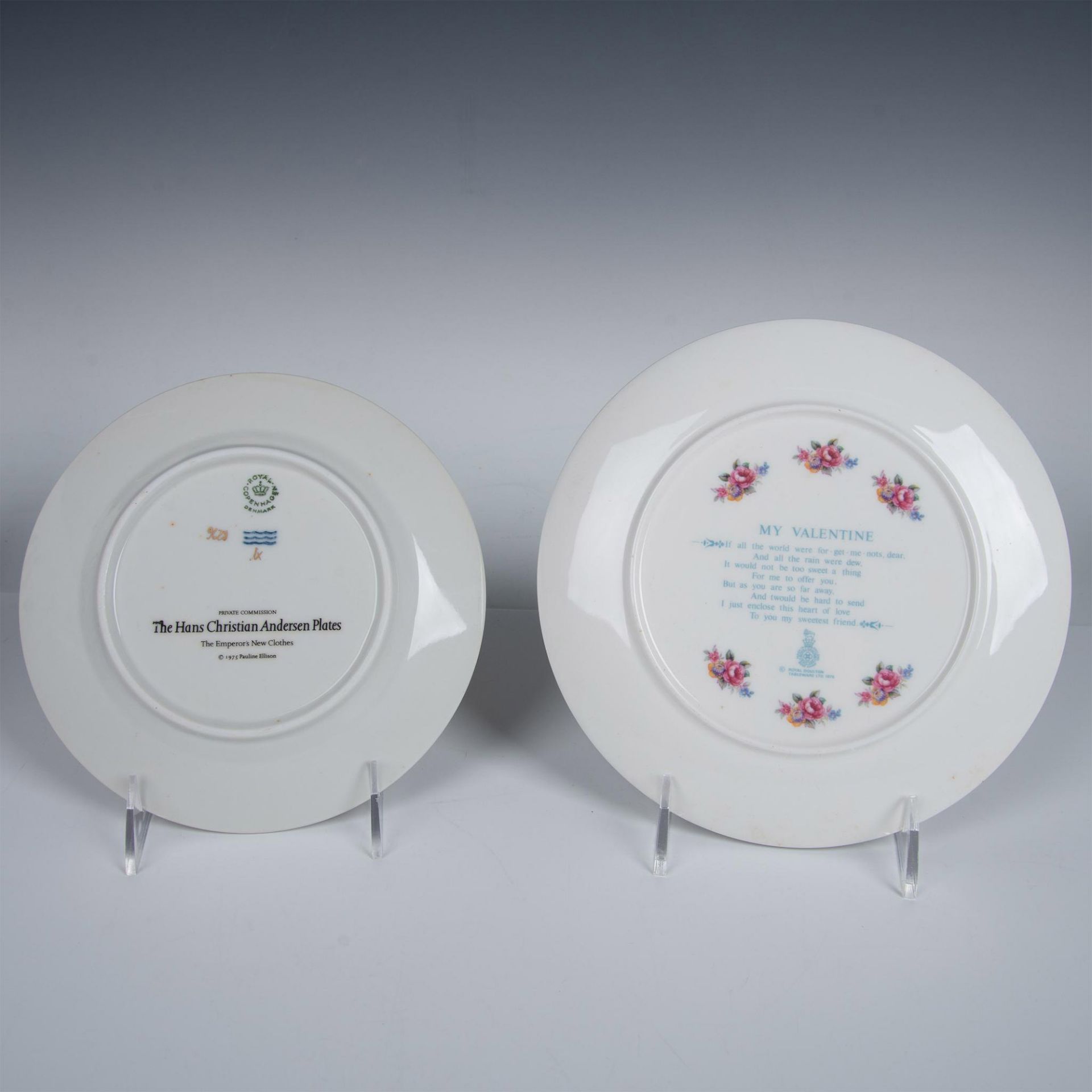 4pc Porcelain Plates, Royal Copenhagen + Royal Doulton - Bild 5 aus 6