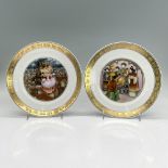 2pc Royal Copenhagen Plates, Hans Christian Andersen