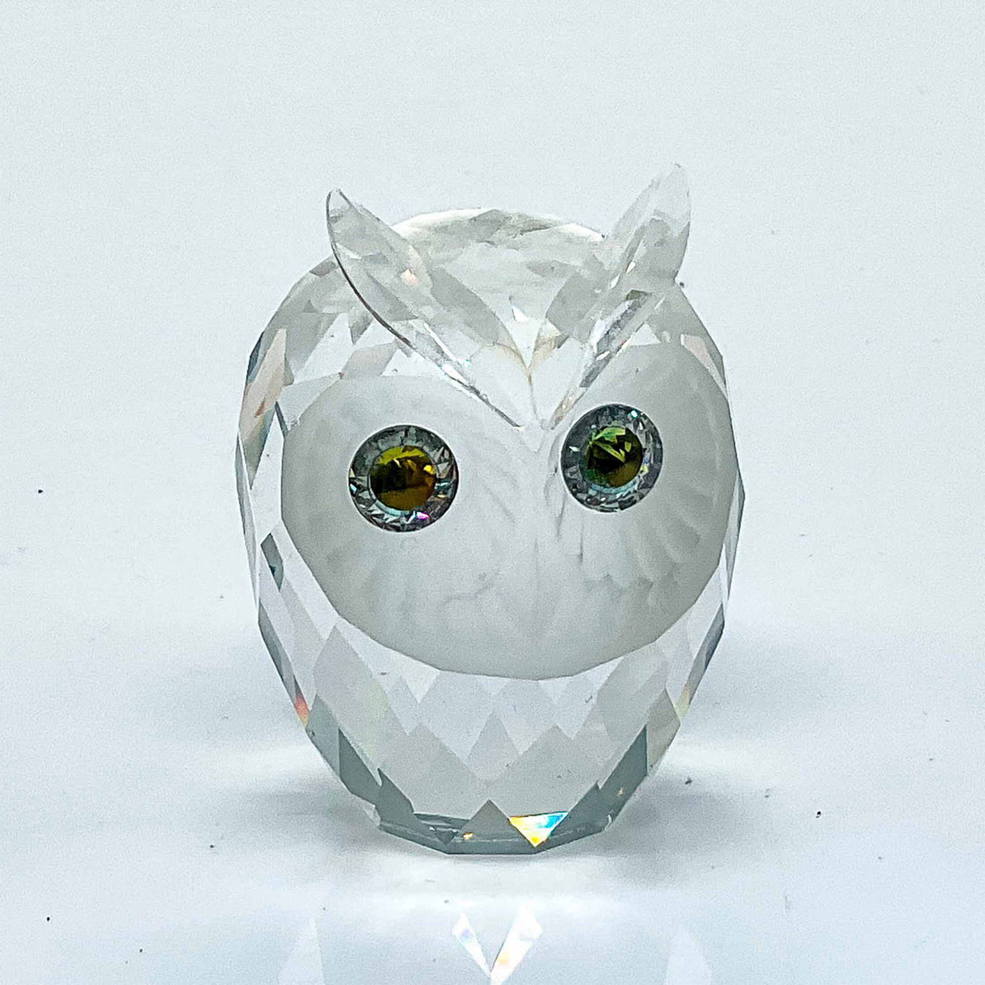 Swarovski Silver Crystal Figurine, Small Owl