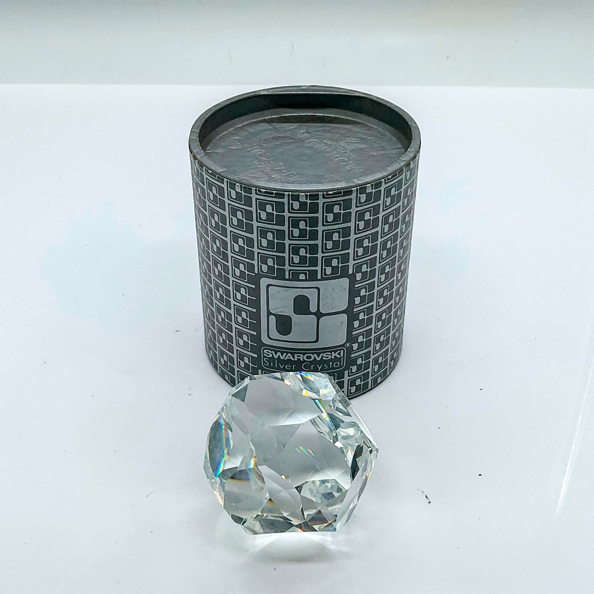 Swarovski Silver Crystal Geometric Paperweight - Image 3 of 3