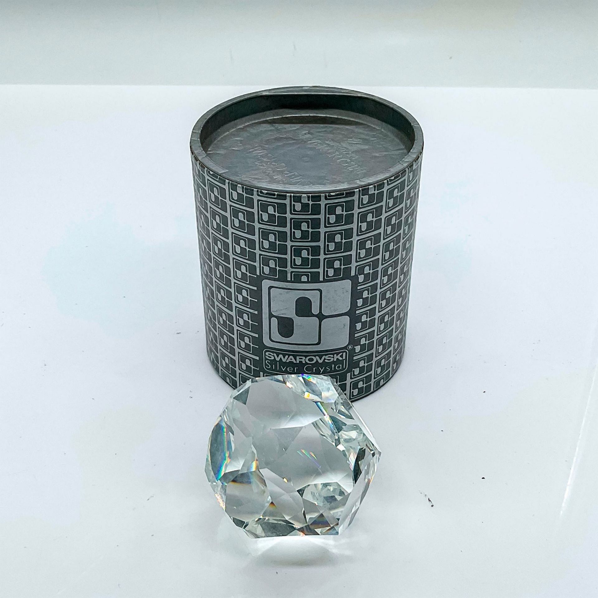 Swarovski Silver Crystal Geometric Paperweight - Bild 3 aus 3