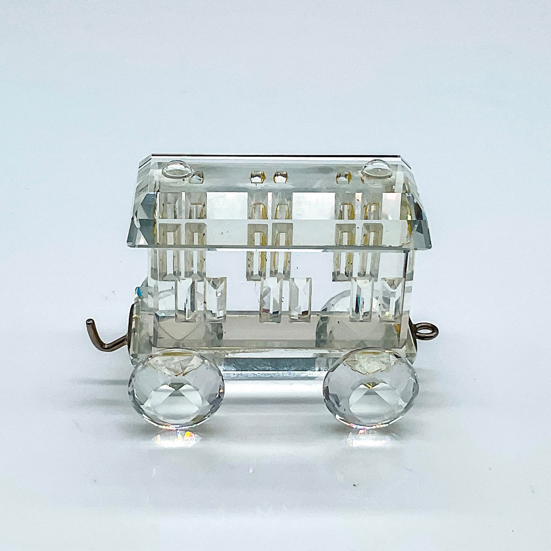 Swarovski Silver Crystal Figurine, Passenger Carriage