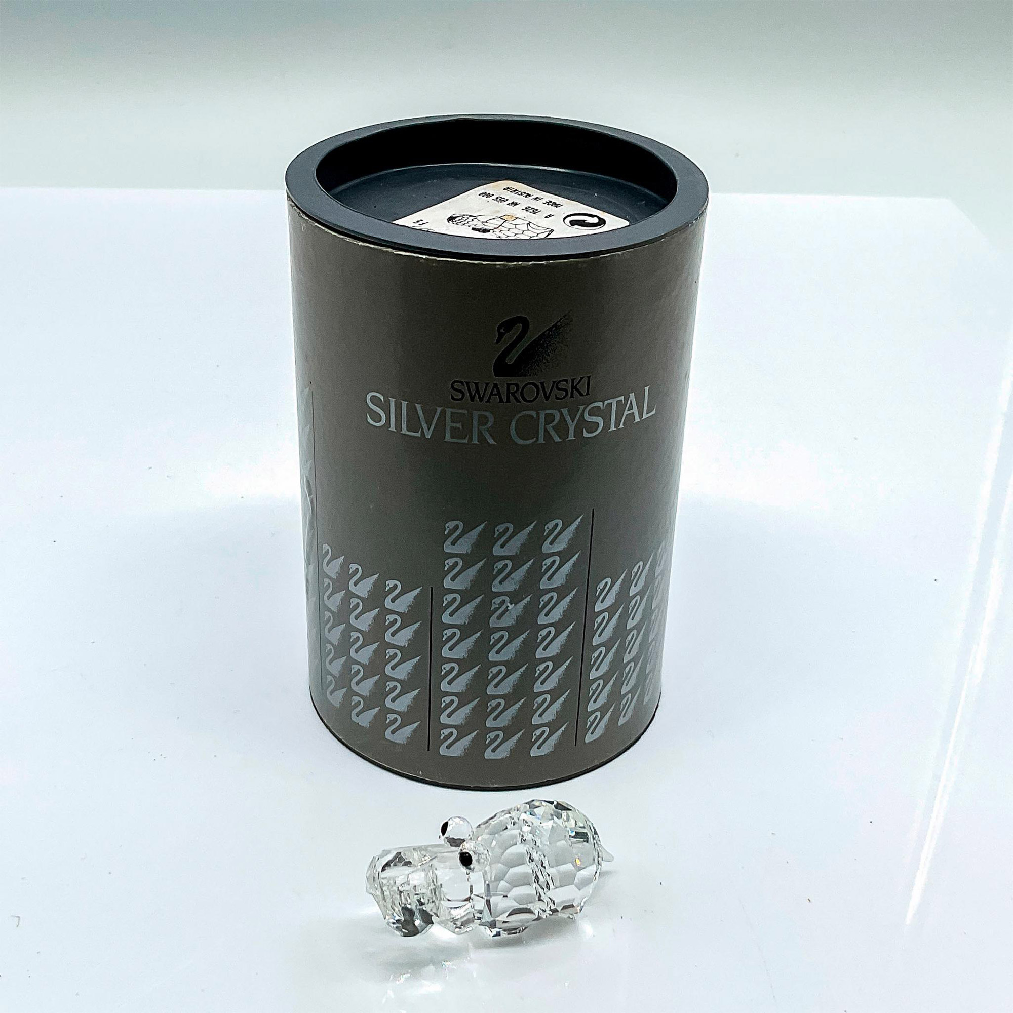 Swarovski Silver Crystal Figurine, Small Hippopotamus - Image 4 of 4