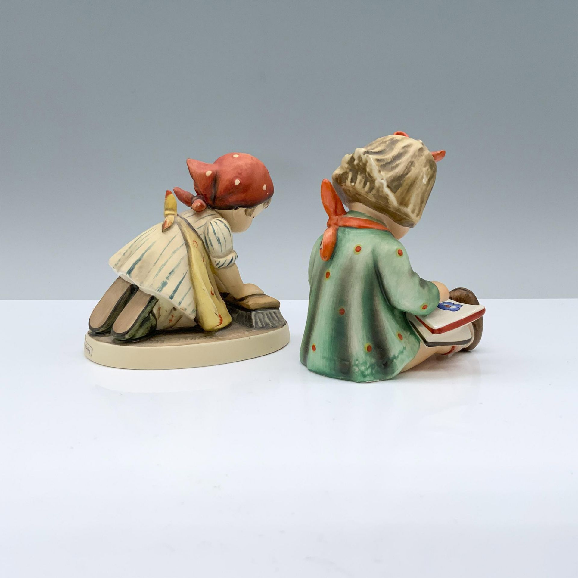 2pc Goebel Hummel Figurines, Big Housecleaning and Book Worm - Image 2 of 3