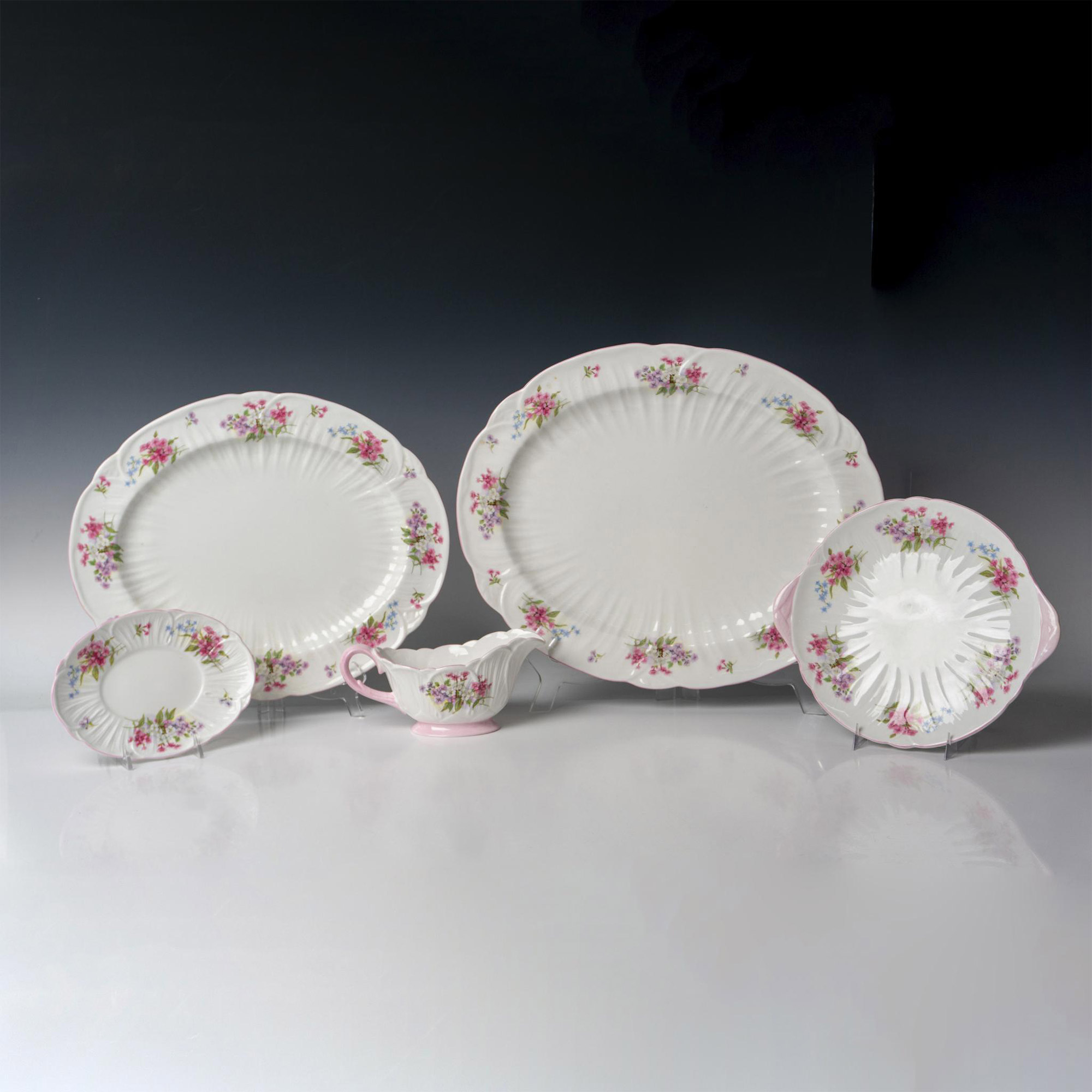 5pc Shelley Bone China Serve Ware, Stocks