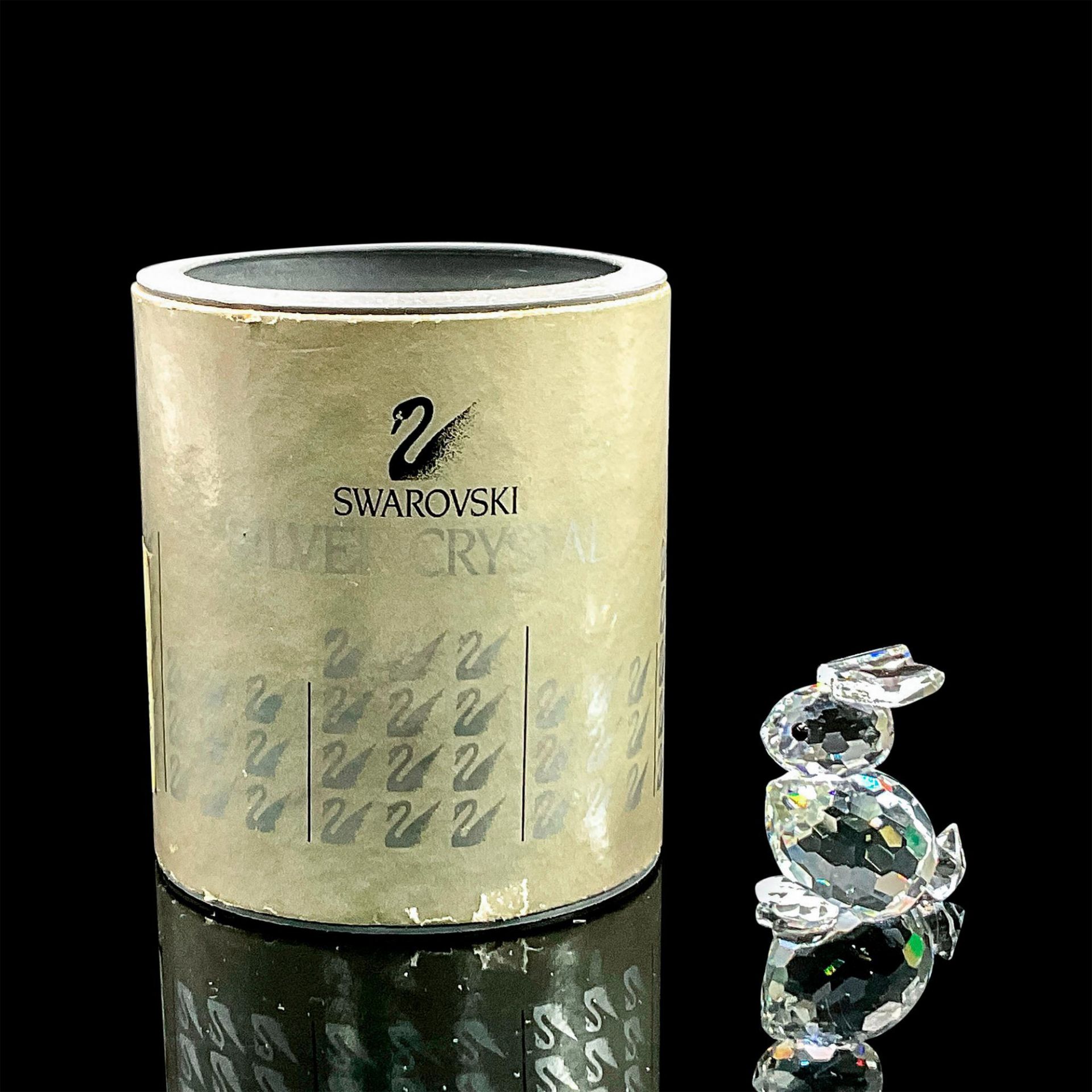 Swarovski Silver Crystal Figurine, Mini Rabbit Sitting - Bild 4 aus 4