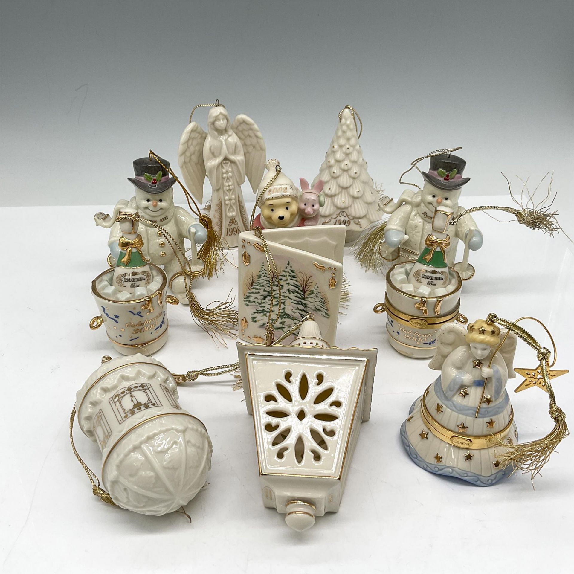 11pc Lenox Bone China Holiday Ornaments