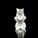 Swarovski Silver Crystal Figurine, Begging Kitten